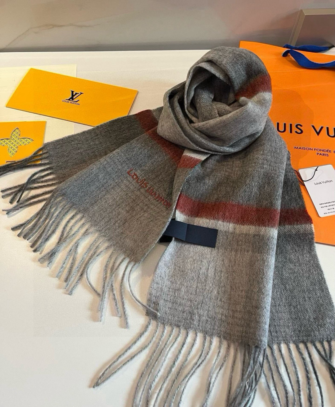 LV 루이비통 고급 캐시미어 머플러 목도리