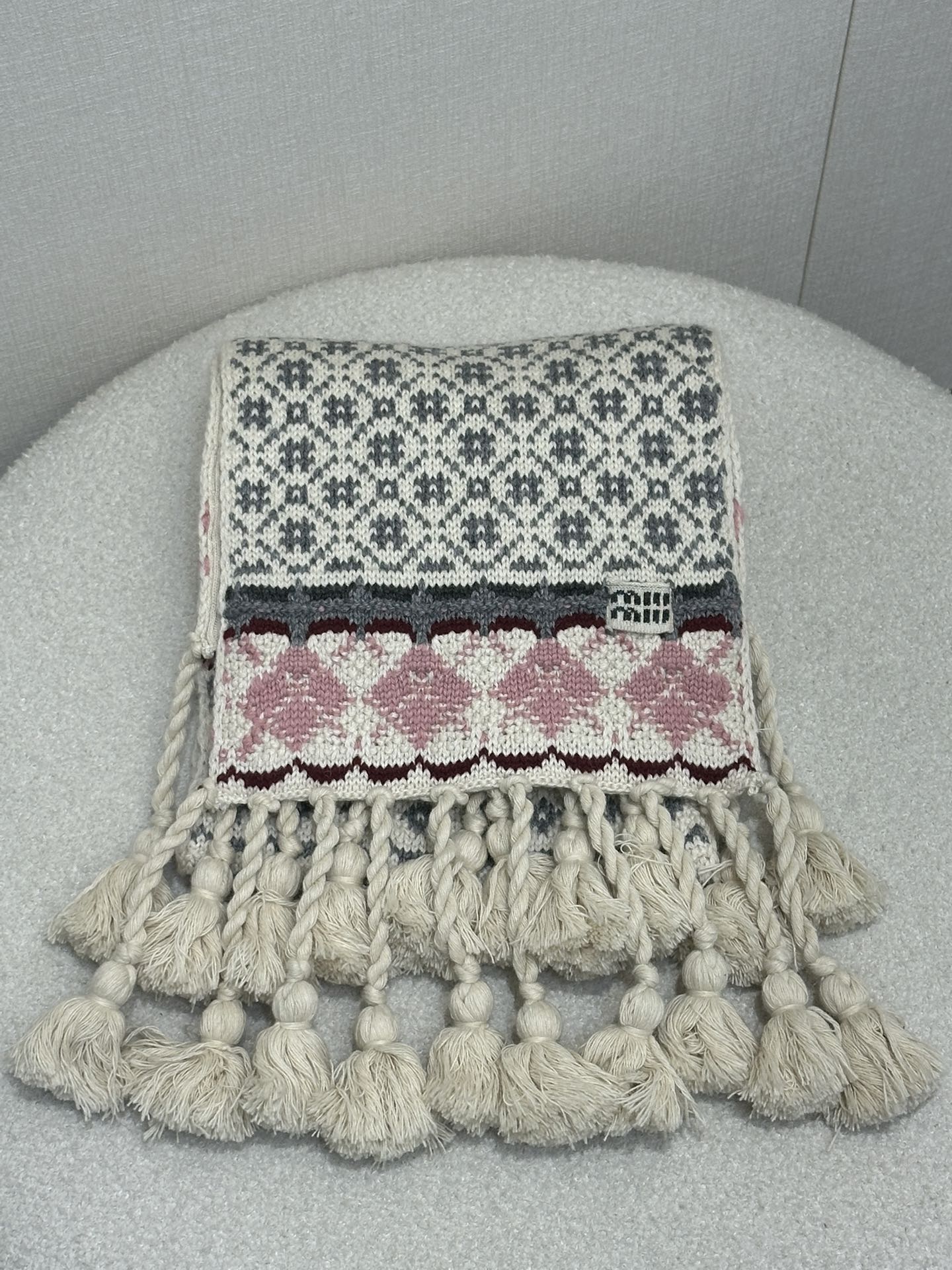 miumiu 미우미우 캐시미어·울 머플러 목도리