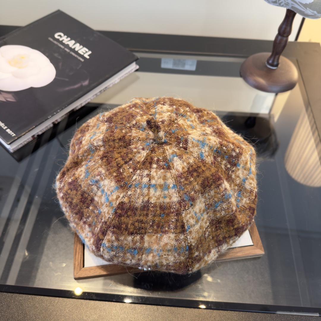 Chanel 샤넬 양모 베레모 모자