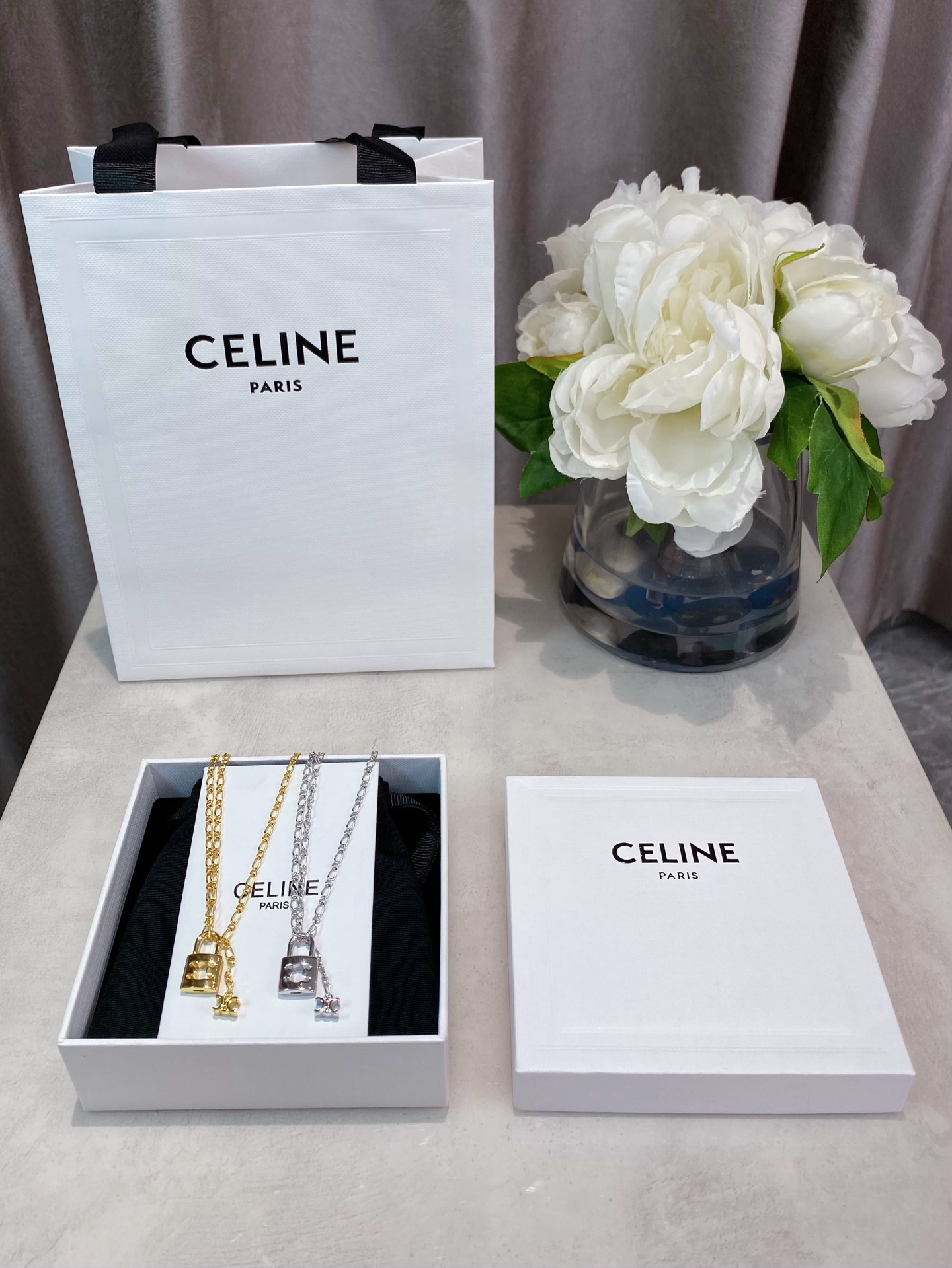 Celine 셀린느 케이스목 체인 목걸이 악세사리