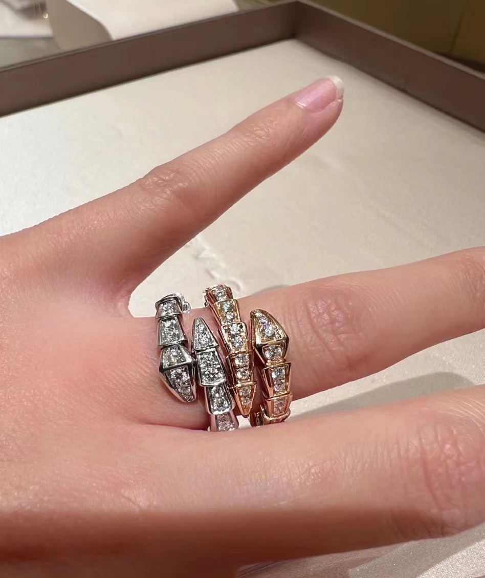 BVLGARI Serpenti 불가리 다이아 반지 악세사리