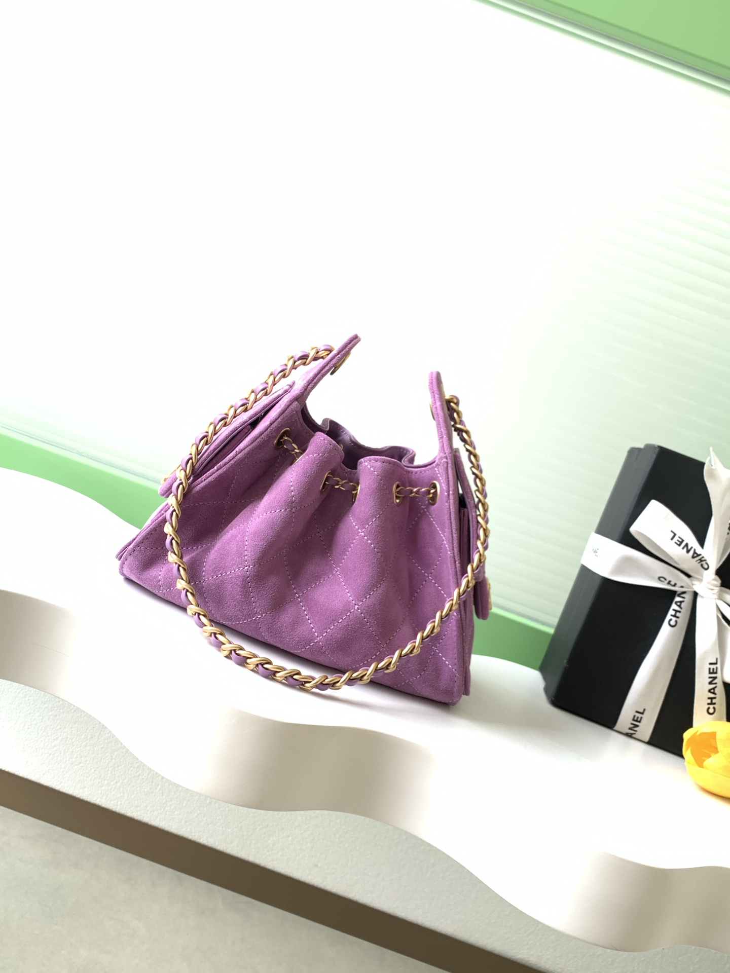 CHANEL 샤넬 드로스트링 버킷 백 미니 (26C) 버킷 숄더백 가방