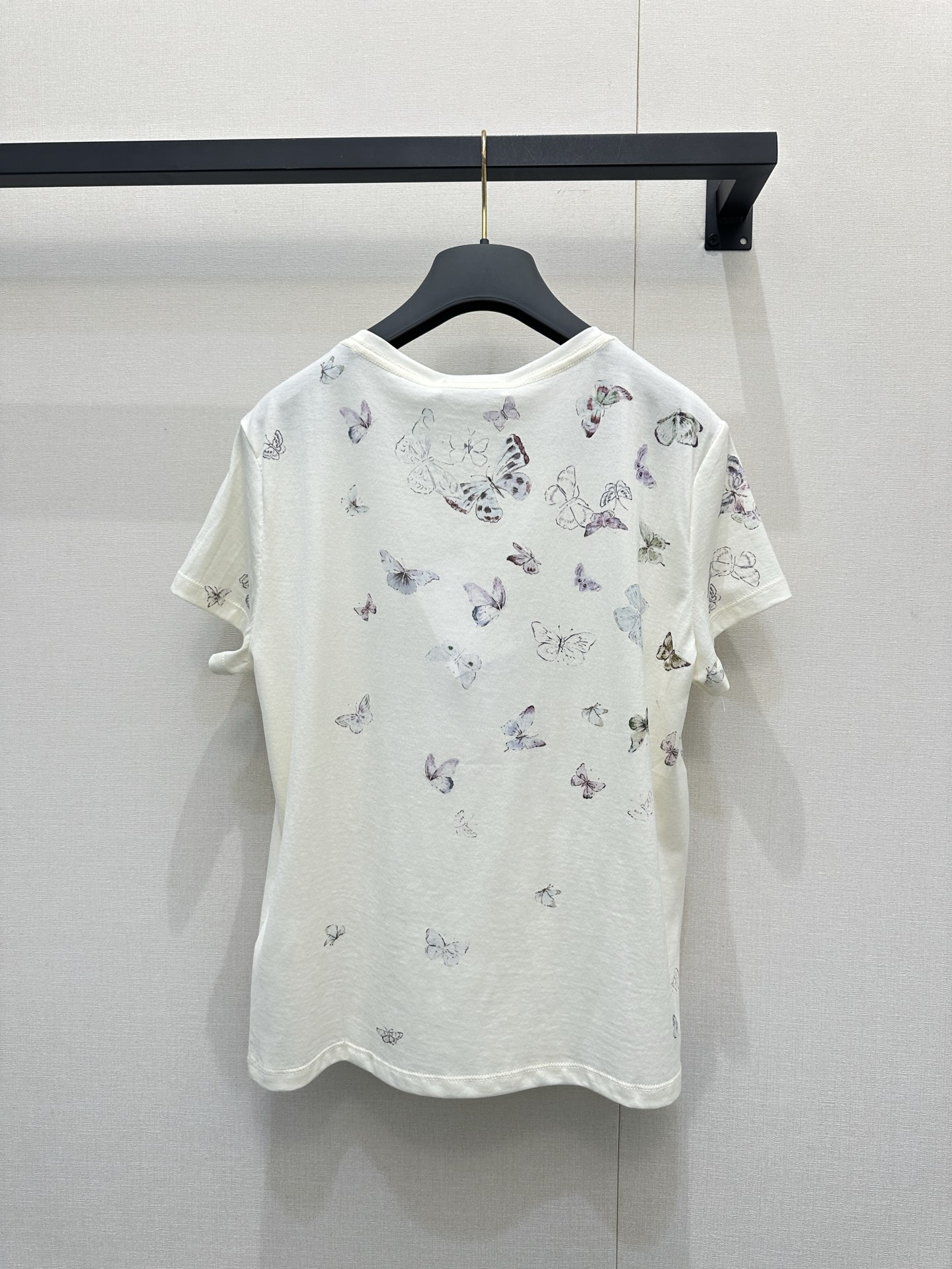 Dior CD 디올 라운드넥 버터플라이 프린트 반팔 티셔츠 의류