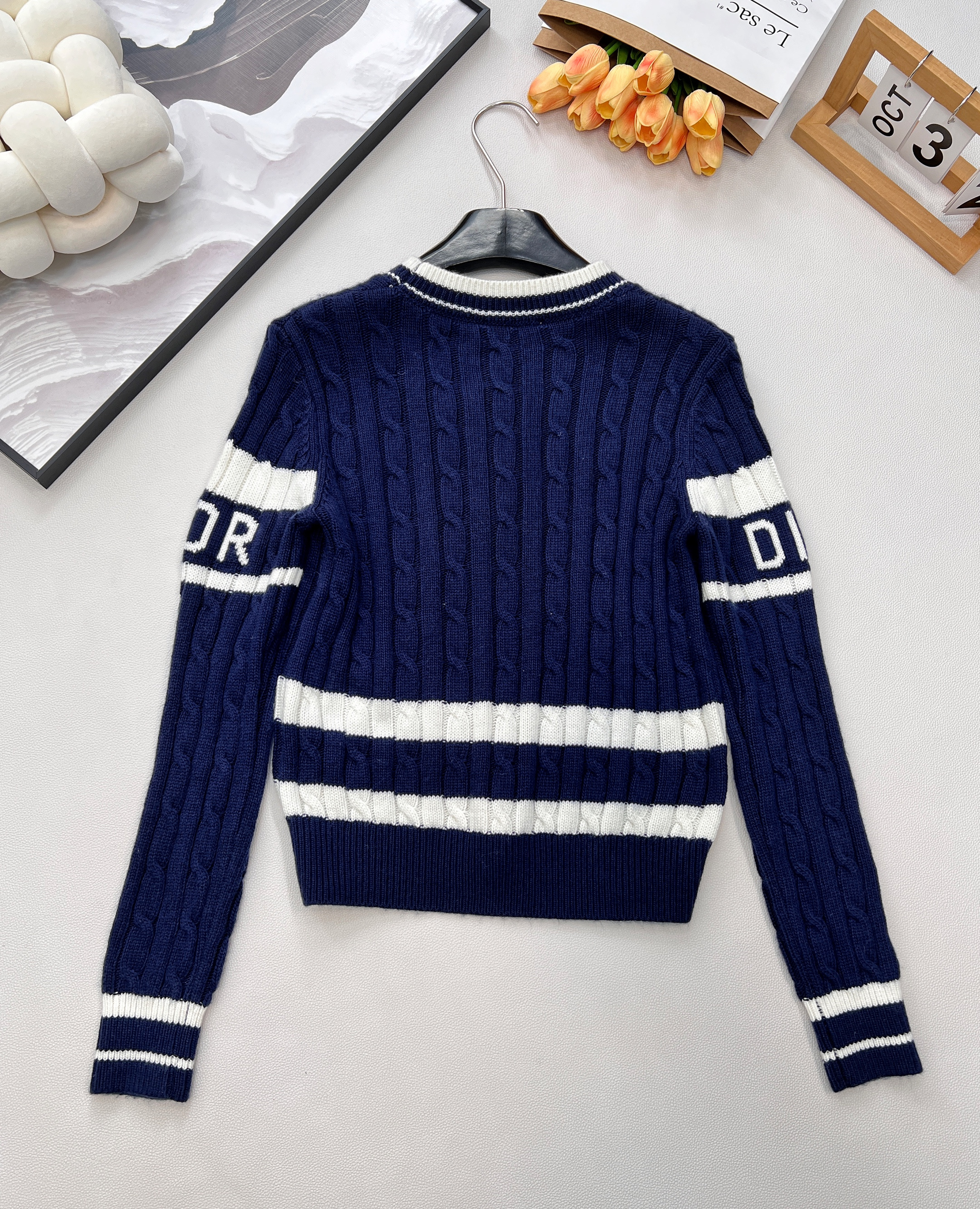 DIOR CD 디올 알파벳 자카드 니트 의류