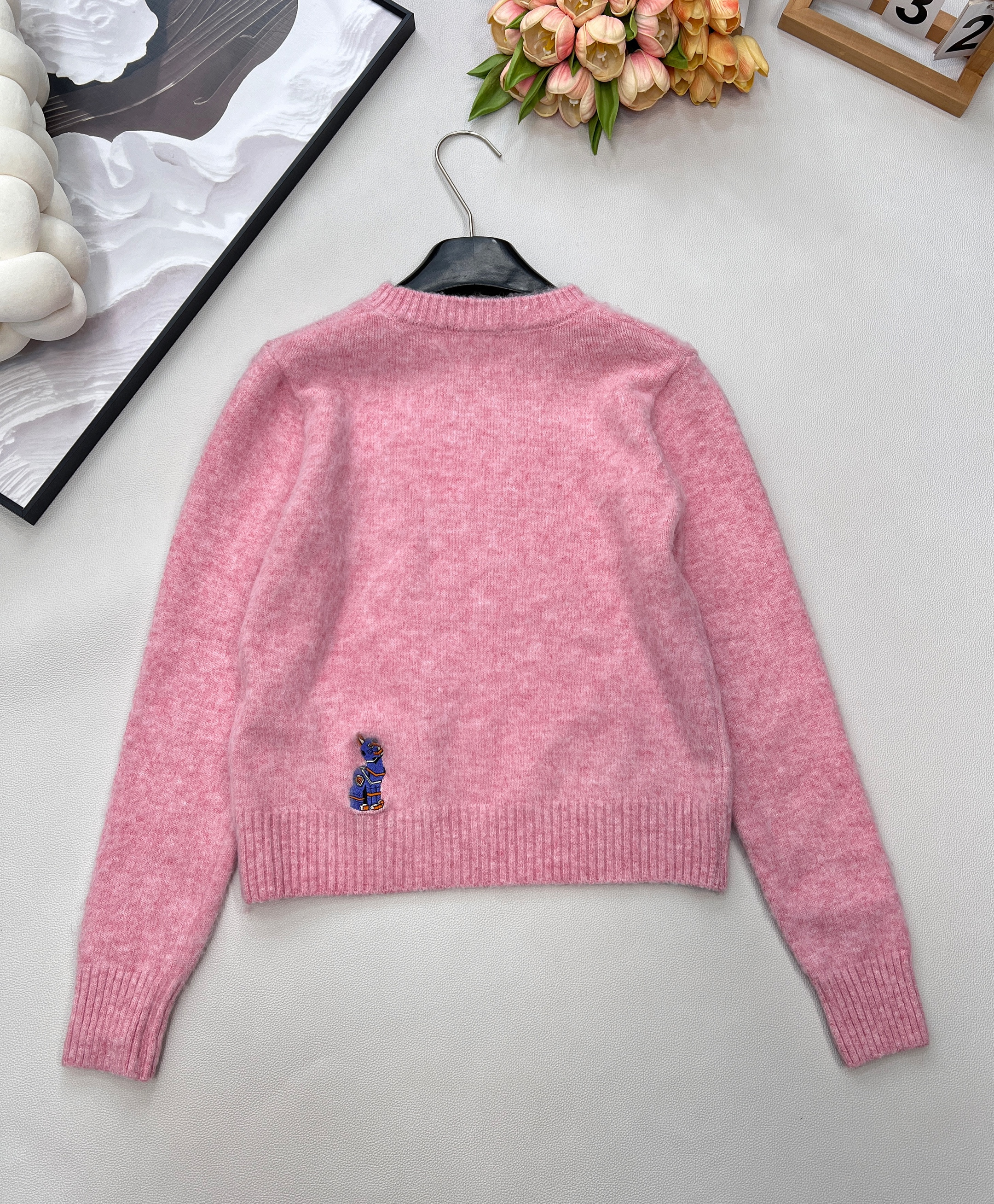 Loewe 로에베 자수 고양이 니트 의류