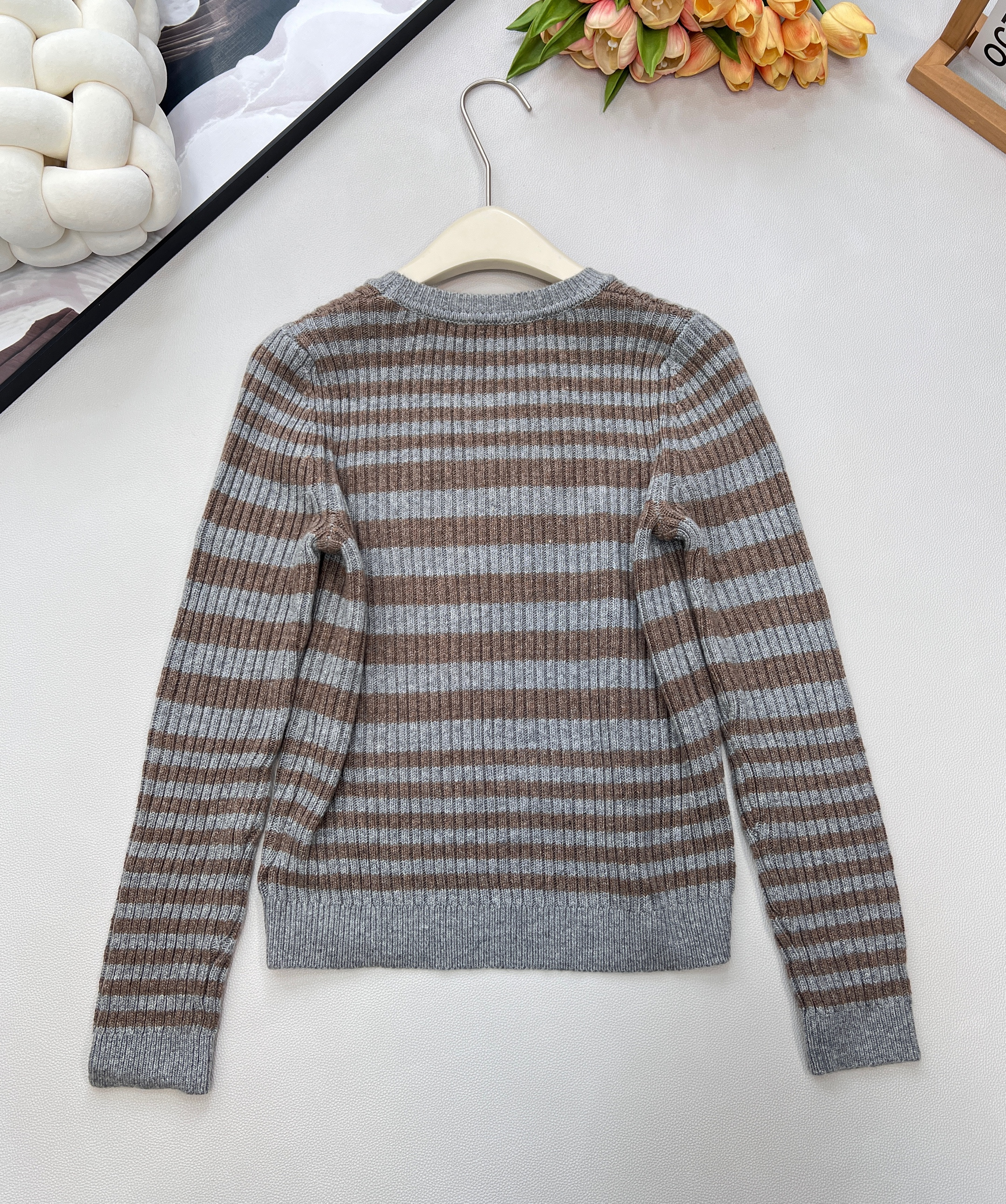 Prada 프라다 골지 알파벳 자카드 긴팔 니트 의류