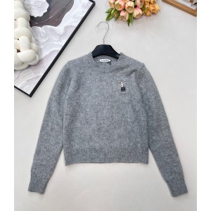 Loewe 로에베 자수 고양이 니트 의류