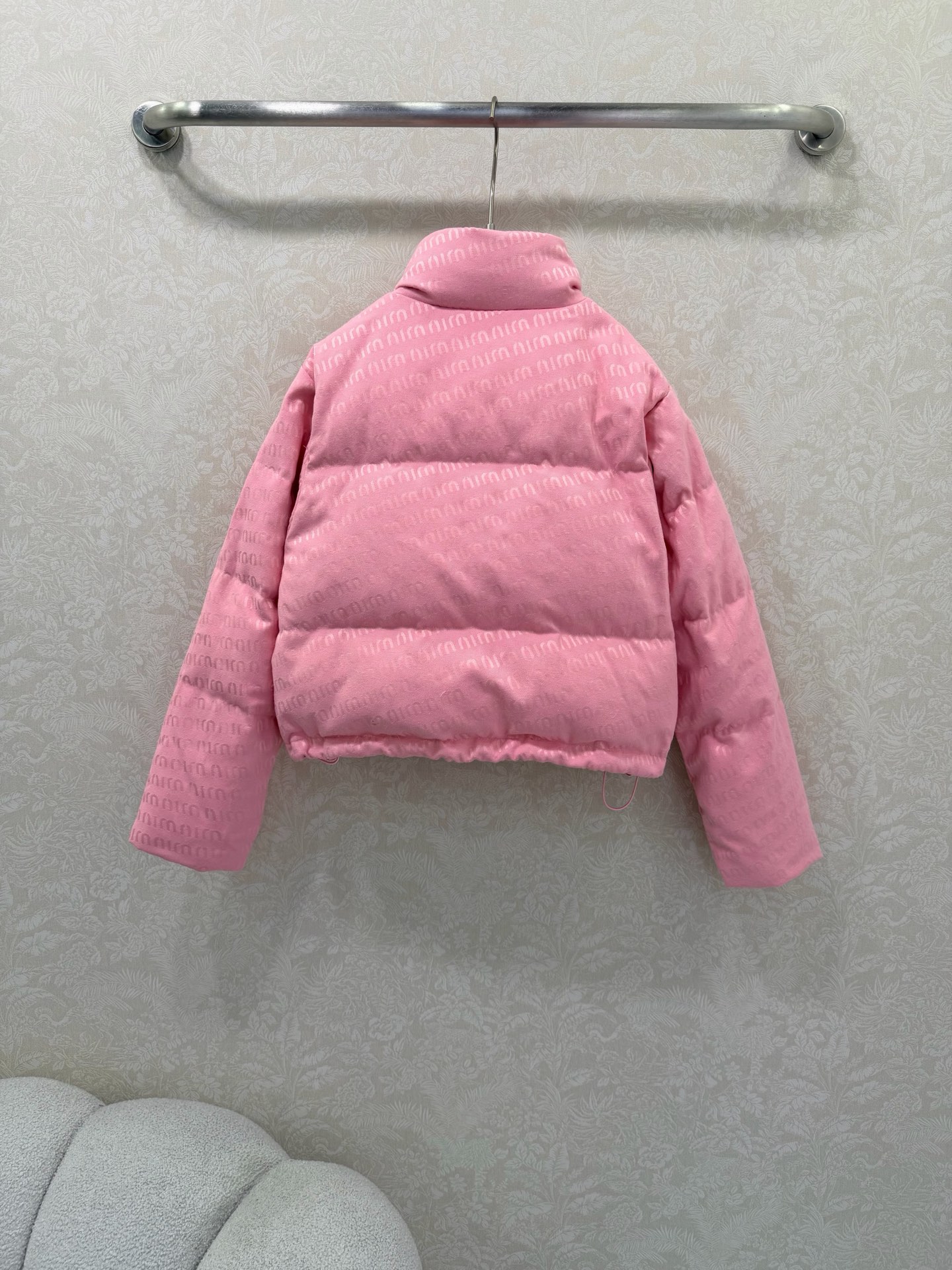 miumiu 미우미우 핑크 자카드 다운 패딩 점퍼 자켓 재킷 의류