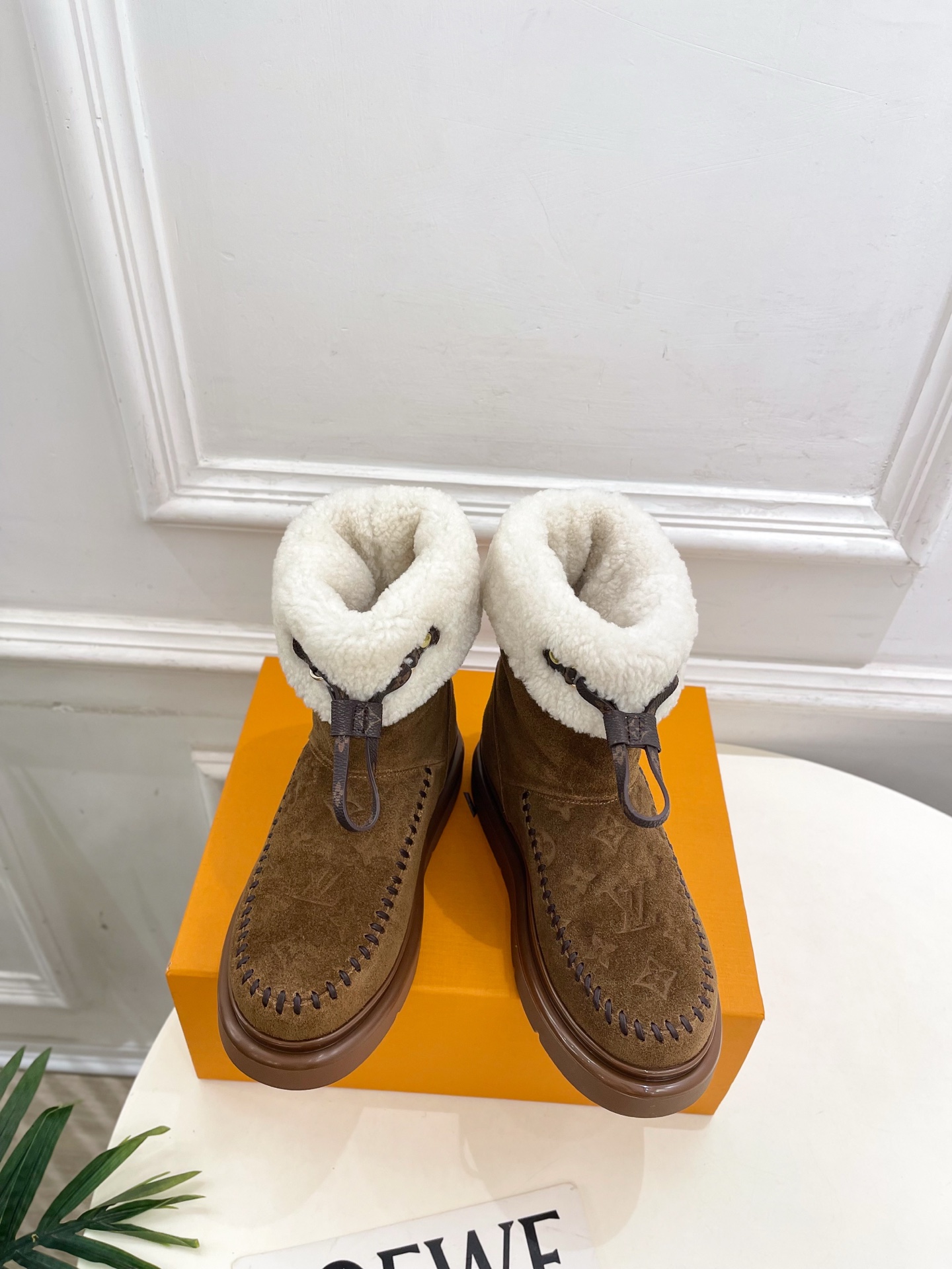 LV 루이비통 Ski 시리즈 CORTINA 앵클 부츠 신발