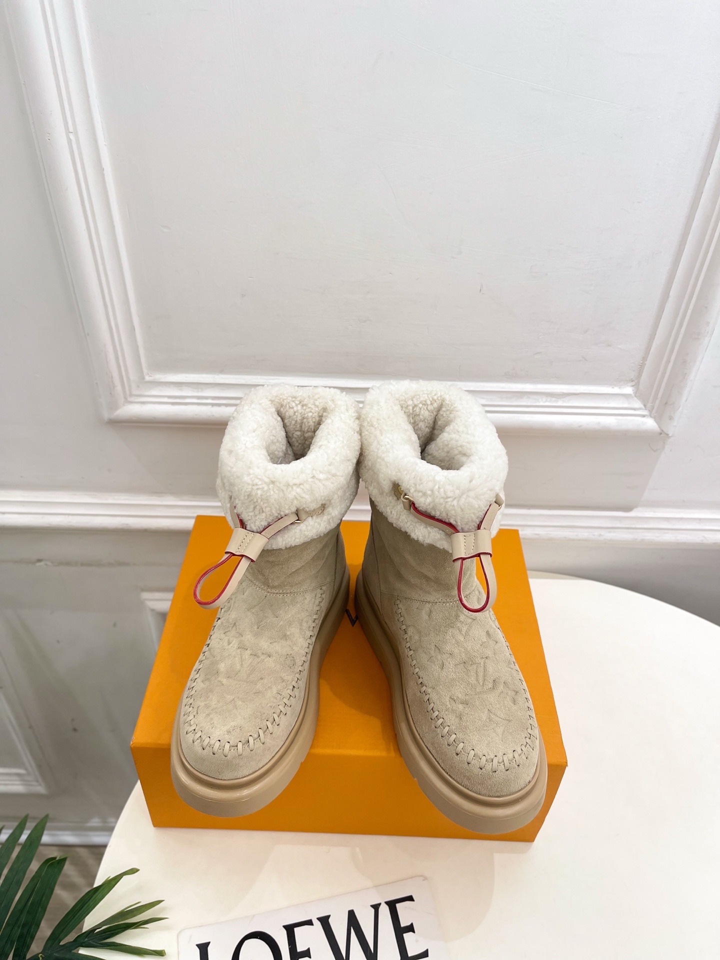 LV 루이비통 Ski 시리즈 CORTINA 앵클 부츠 신발