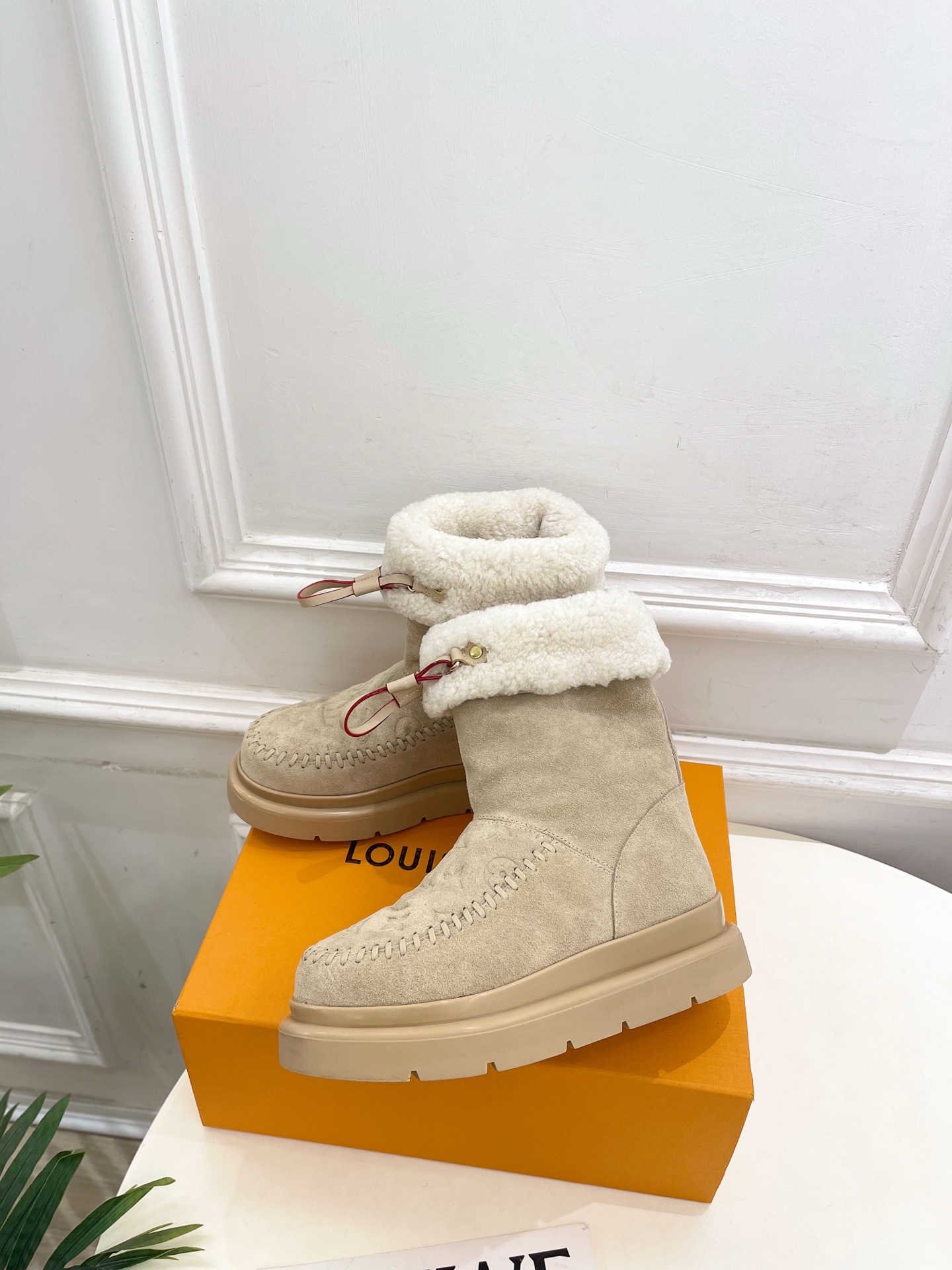 LV 루이비통 Ski 시리즈 CORTINA 앵클 부츠 신발