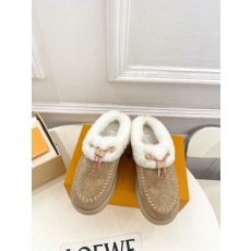 LV 루이비통 CORTINA (코르티나) 압화 털 슬리퍼 로퍼 신발