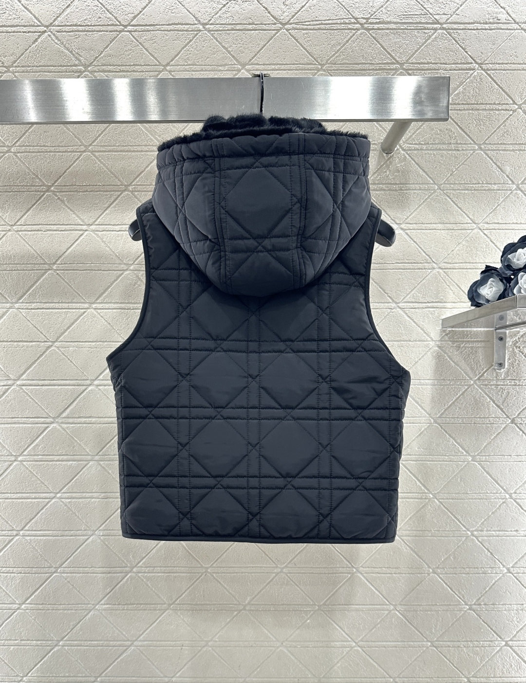 DIOR CD 디올 양면 착용 후드 지퍼 베스트 조끼 의류