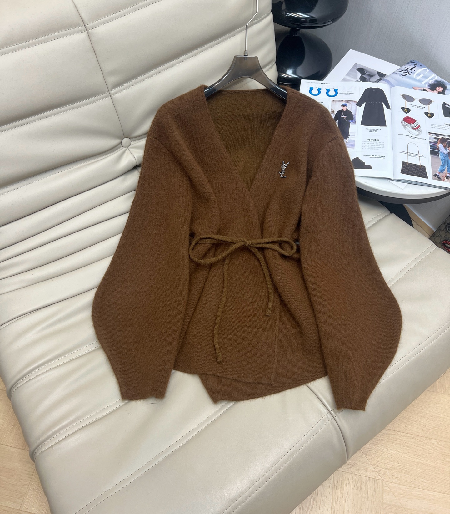 YSL 생로랑 코트형 가디건 자켓 재킷 의류