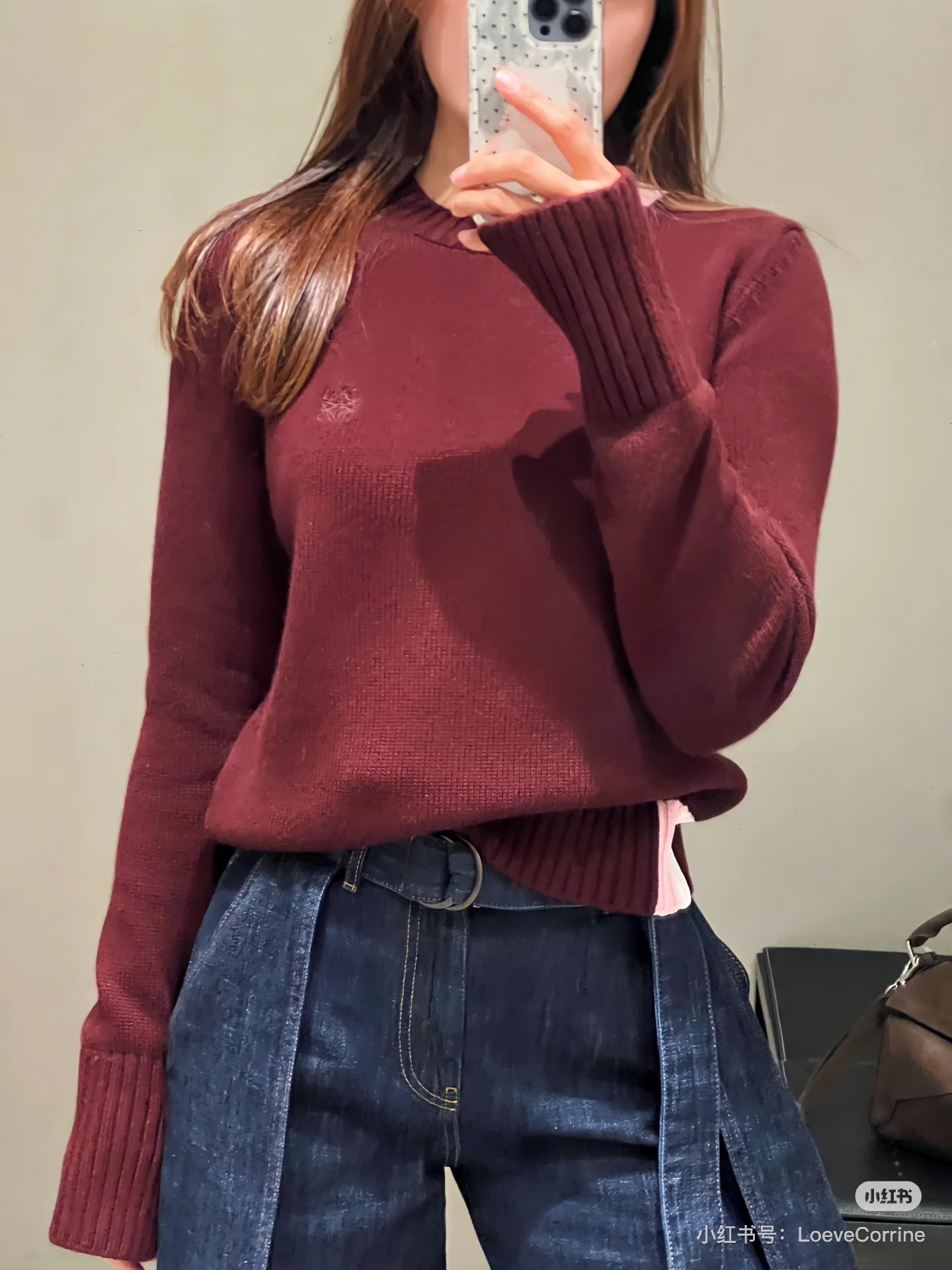 Loewe 로에베 배색 캐시미어 니트 의류