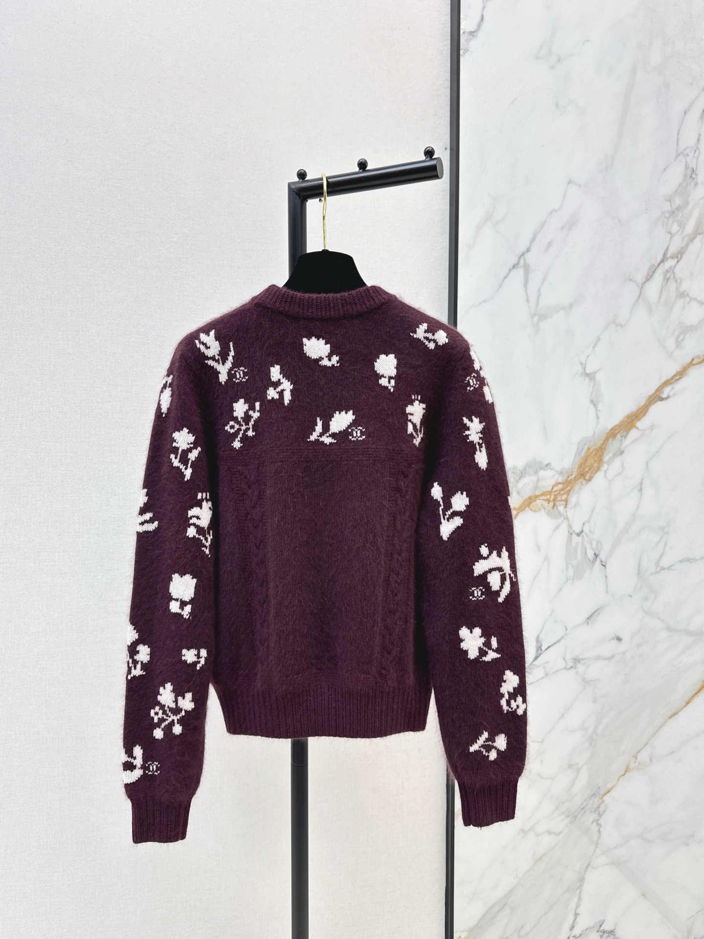 Chanel 샤넬 스키 시리즈 라운드넥 탑 니트 의류