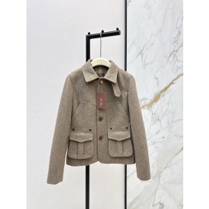 Loro Piana 로로 피아나 울 트위드 블레이저 자켓 재킷 의류