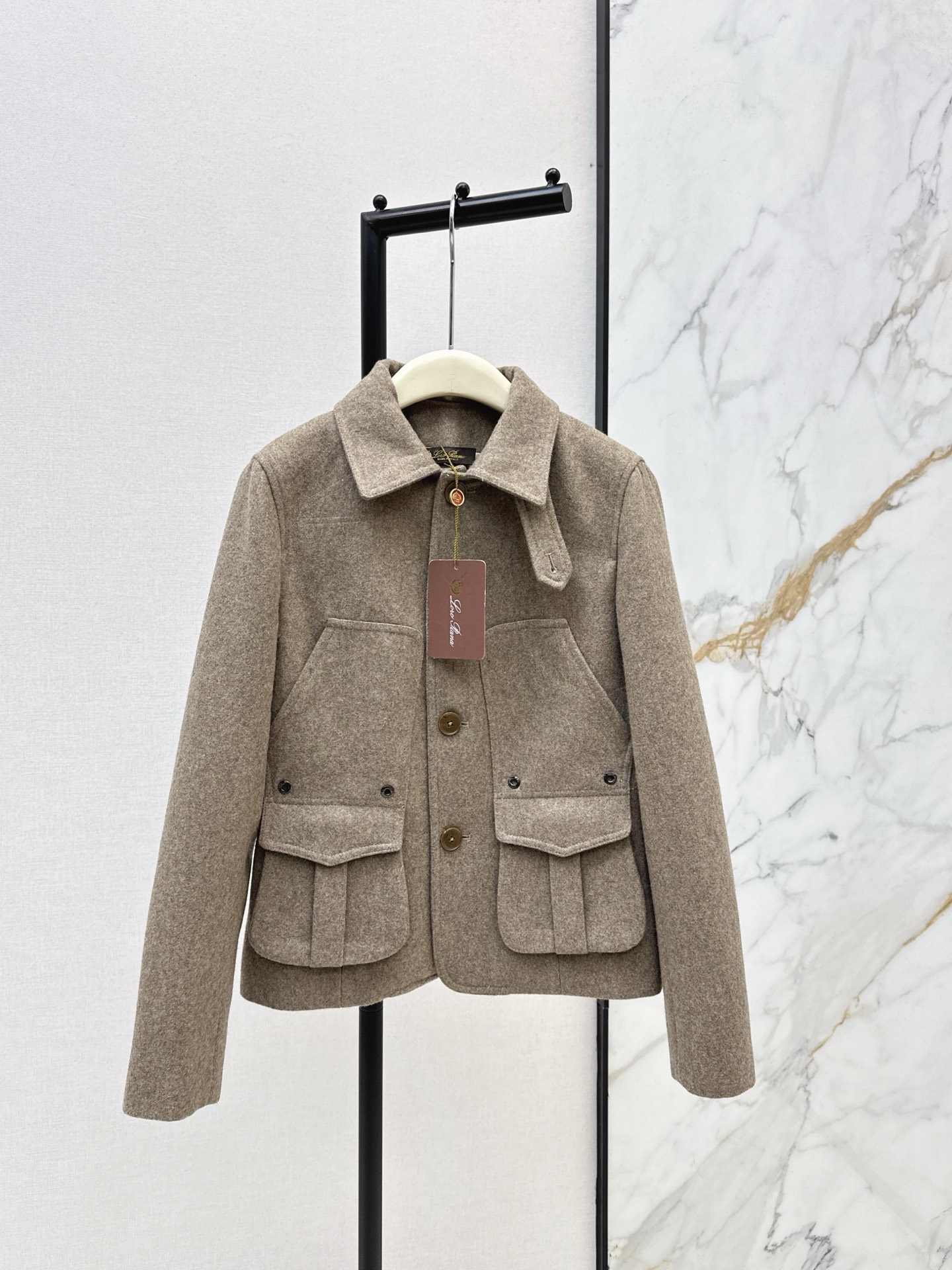 Loro Piana 로로 피아나 울 트위드 블레이저 자켓 재킷 의류