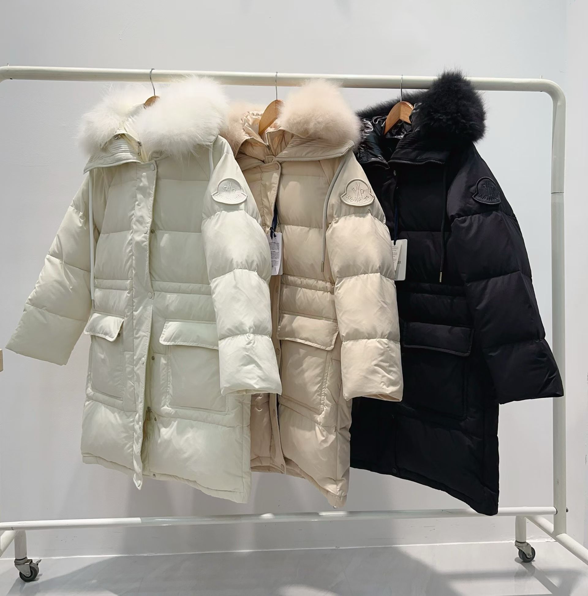 MONCLER 몽클레어 몽클레르 고급 라인 Ruvuma 미들 롱 다운 패딩 점퍼 자켓 의류