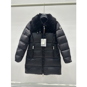 MONCLER 몽클레어 몽클레르 Bazaneix 리버시블 시어링 카라 미들 롱 다운 패딩 점퍼 의류