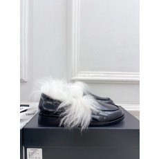 Chanel 샤넬 더블 C 롱헤어 빈티지 로퍼 신발