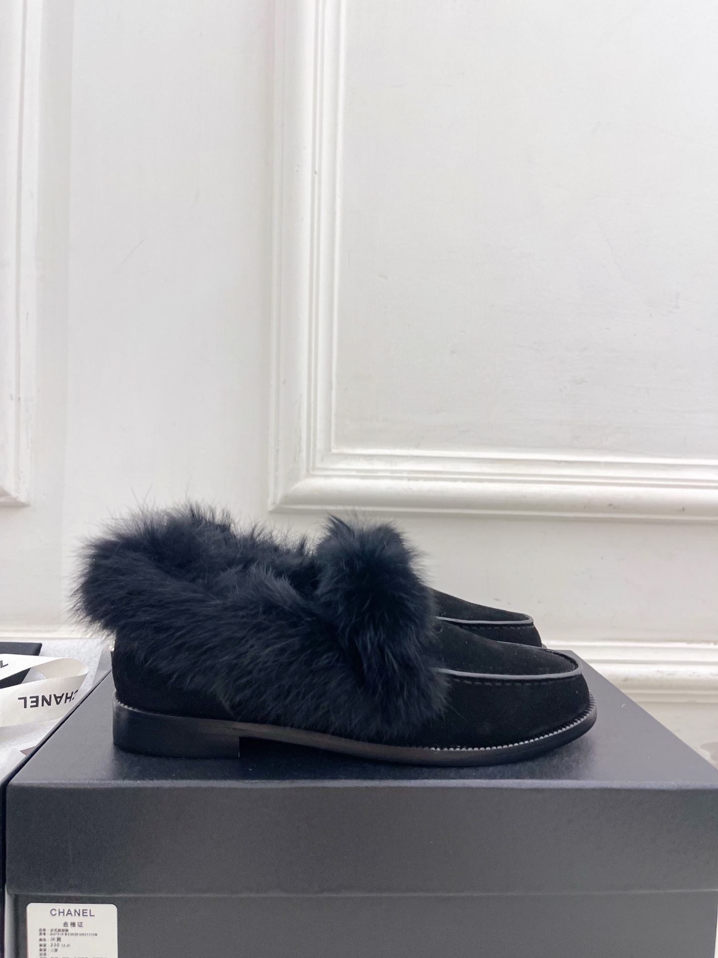 Chanel 샤넬 더블 C 롱헤어 빈티지 로퍼 신발