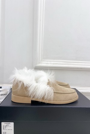 Chanel 샤넬 더블 C 롱헤어 빈티지 로퍼 신발