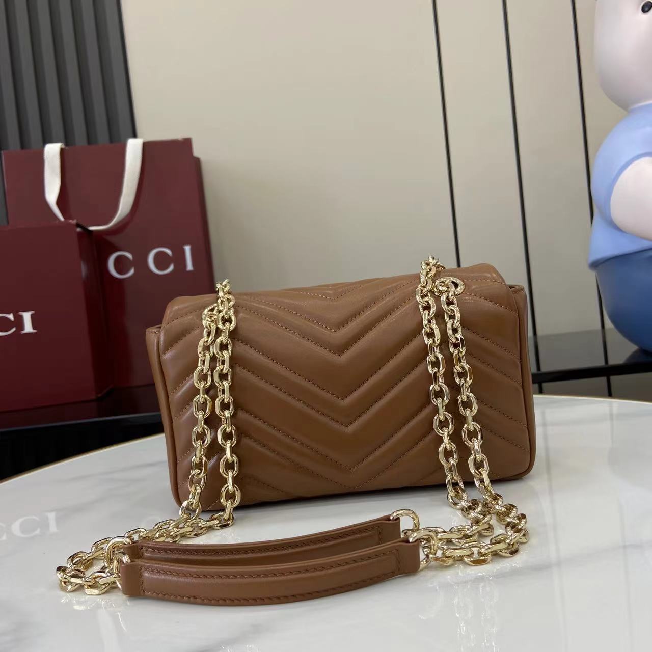 GUCCI 구찌 체인 핸드백 숄더백 가방 미디움