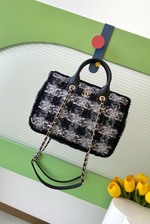 Chanel 샤넬 25N 트위드 토트백 숄더백 가방 스몰