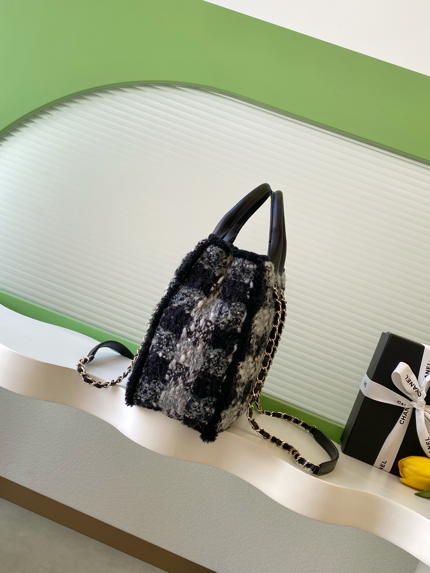 Chanel 샤넬 25N 트위드 토트백 숄더백 가방 스몰