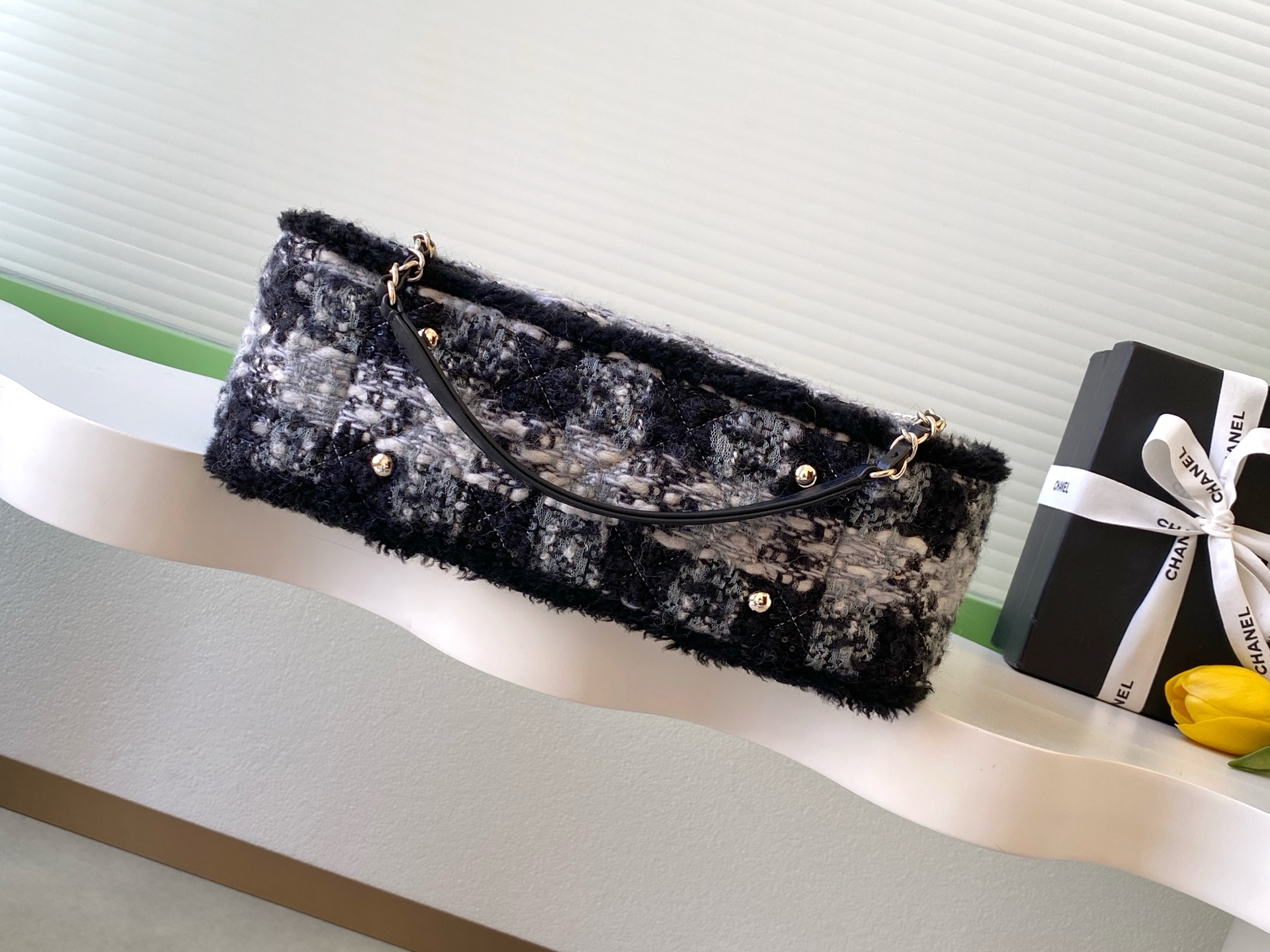 Chanel 샤넬 25N 트위드 토트백 숄더백 가방 스몰