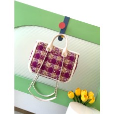 Chanel 샤넬 25N 트위드 토트백 숄더백 가방 스몰