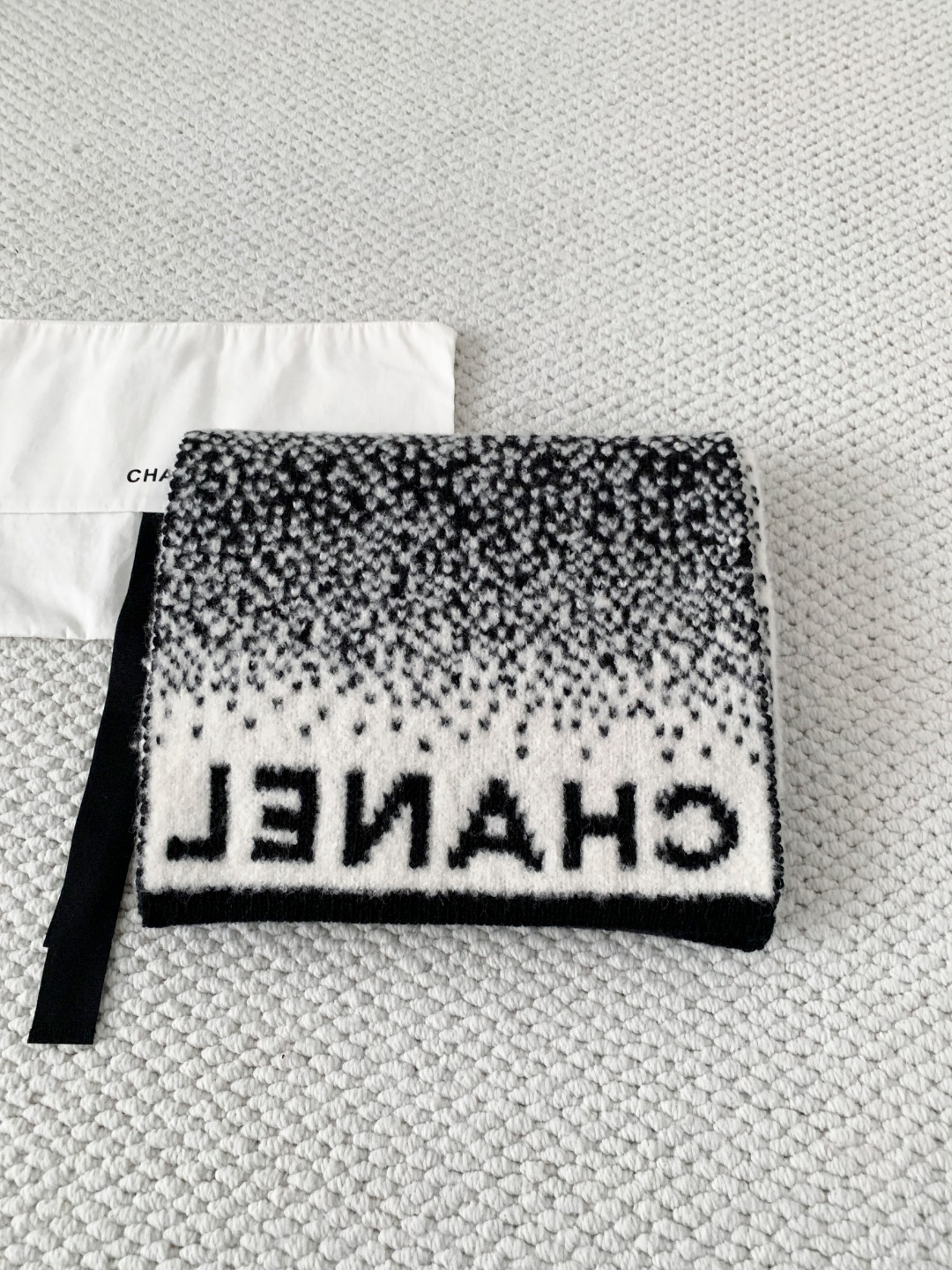 CHANEL 샤넬 스키 라인 니트 캐시미어 머플러 목도리