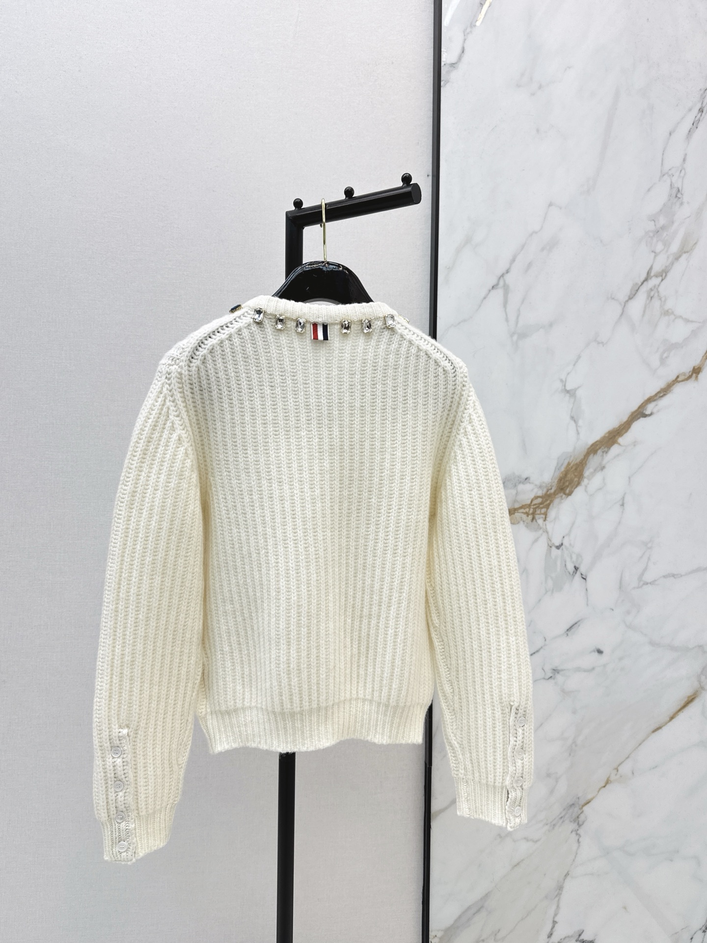 THOM BROWN TB 톰브라운 큐빅 장식 가디건 의류