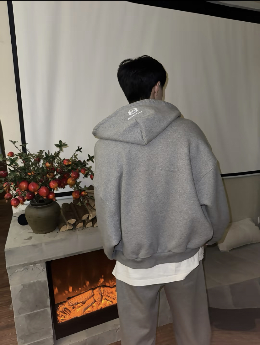 Balenciaga 발렌시아가 쇼콜렉션 더블링 자수 후드 집업 의류