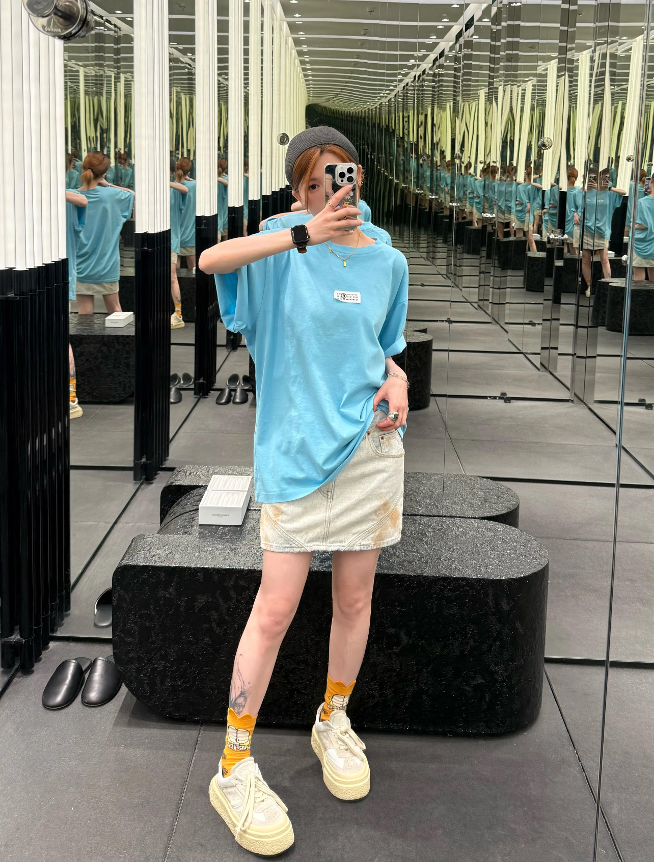 martin mariela 마틴 메종 마르지엘라 MM6 반팔 티셔츠 의류