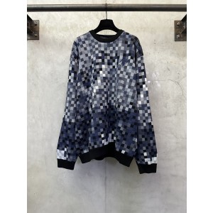 LV 루이비통 라운드넥 리브 조직 니트 의류