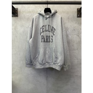 CELINE 셀린느 플로킹 로고 후드티 의류
