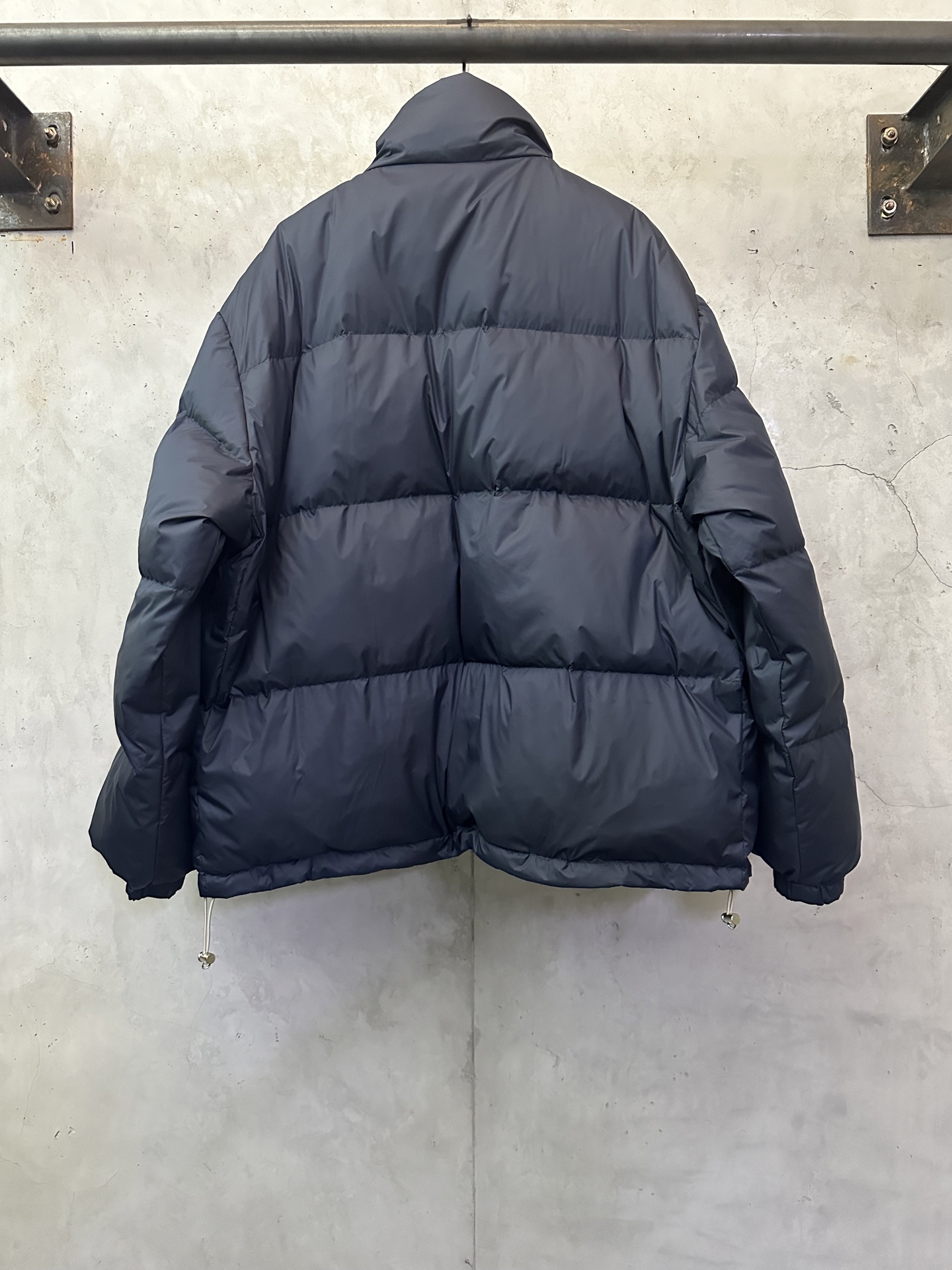 MIUMIU 미우미우 더블페이스 하이넥 로고 집업 다운 패딩 재킷 의류