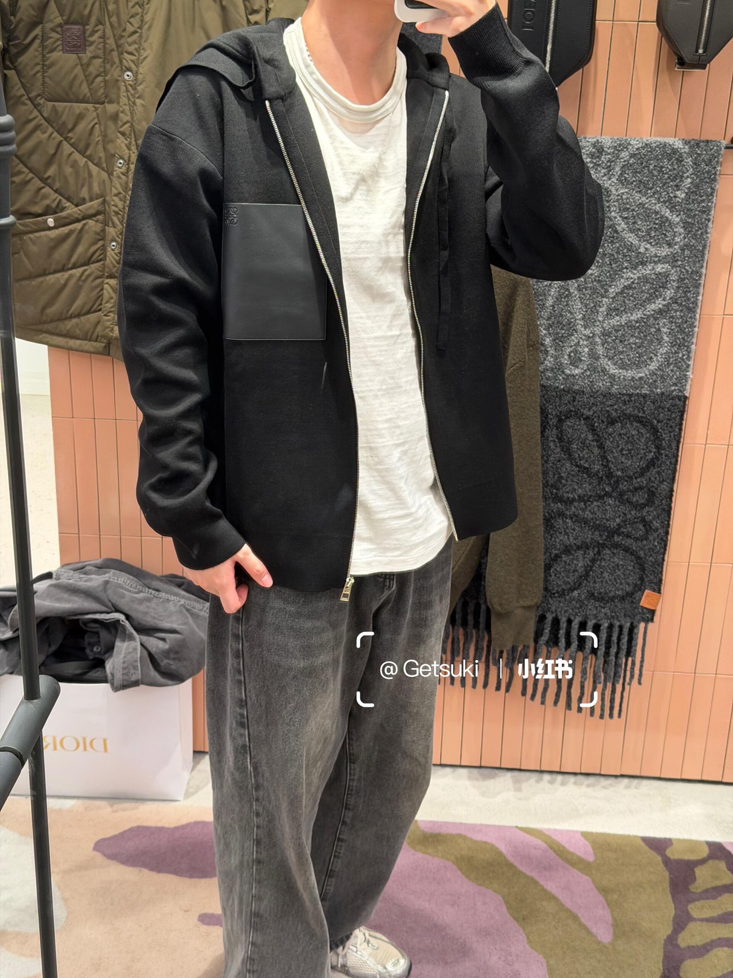 Loewe 로에베 니트 지퍼 후드 집업 의류