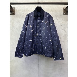 LOUIS VUITTON LV 루이비통 코듀로이 카라 애니멀 프린트 재킷 자켓 의류