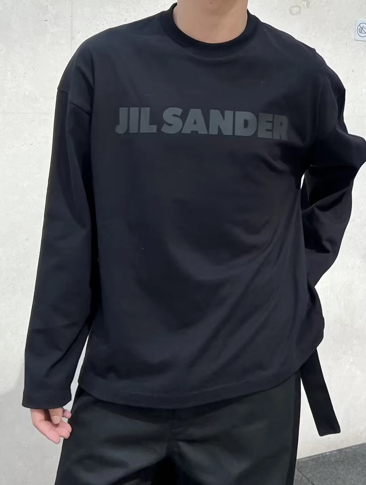 Jil Sander 질 샌더 클래식 로고 롱슬리브 긴팔 티셔츠 의류