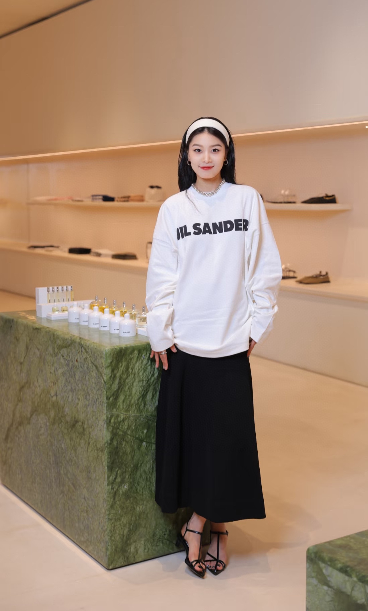 Jil Sander 질 샌더 클래식 로고 롱슬리브 긴팔 티셔츠 의류
