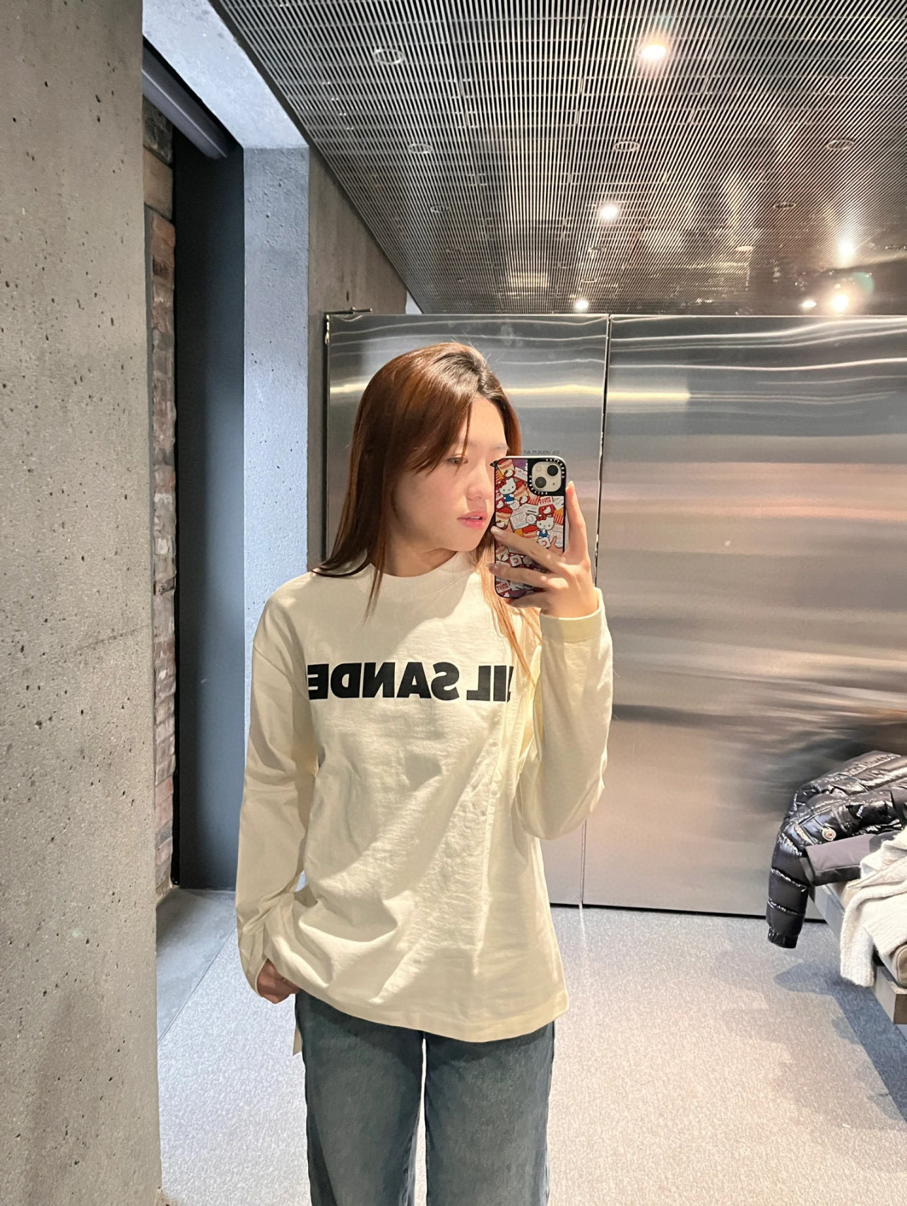 Jil Sander 질 샌더 클래식 로고 롱슬리브 긴팔 티셔츠 의류