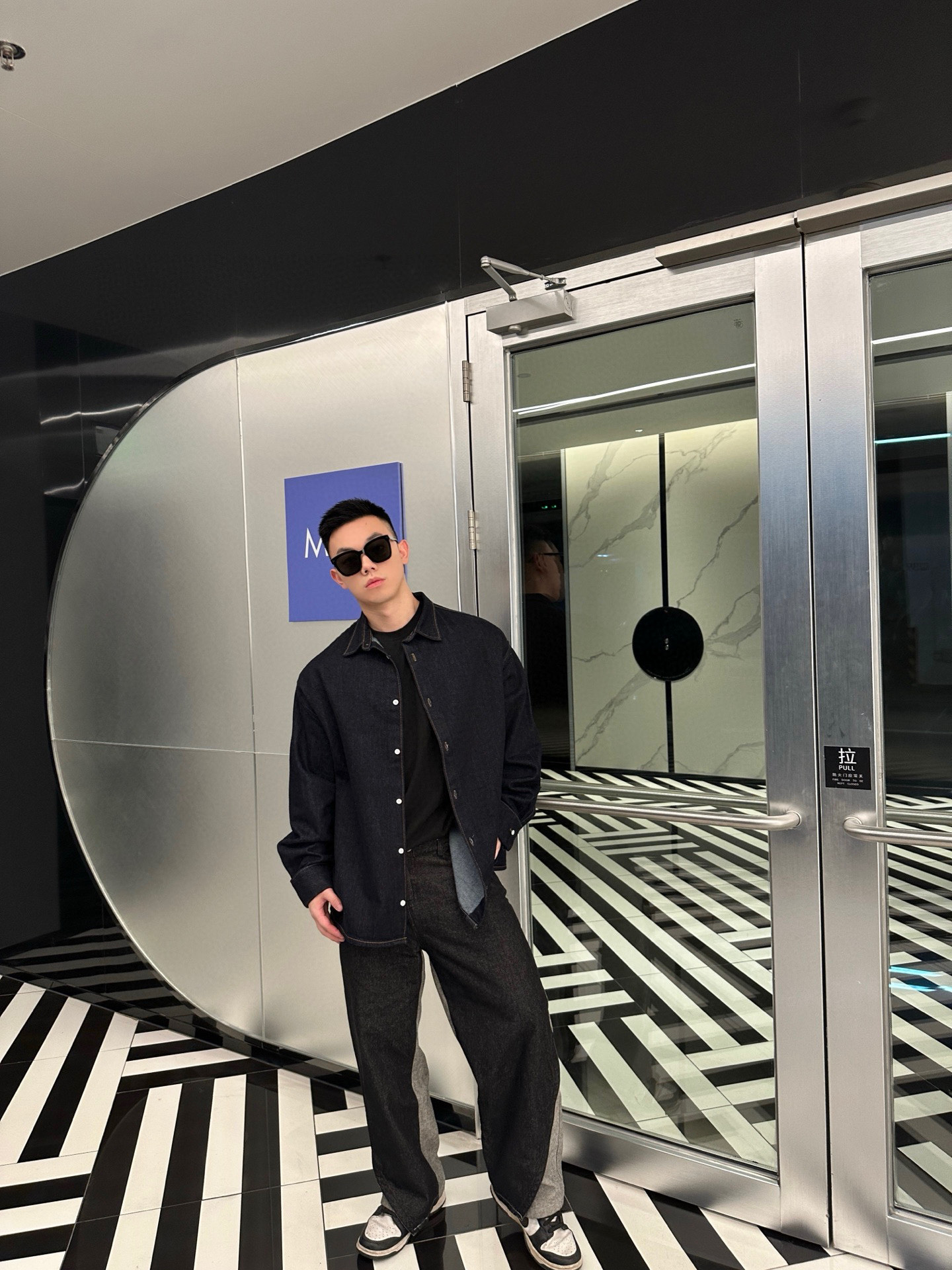 PRADA 프라다 루즈핏 데님 셔츠형 자켓 재킷 의류