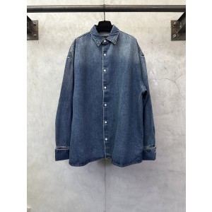 PRADA 프라다 루즈핏 데님 셔츠형 자켓 재킷 의류