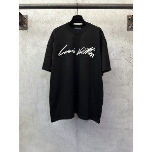 Louis Vuitton LV GOLDMINE 루이비통 손글씨 로고 발포 프린트 반팔 티셔츠 의류