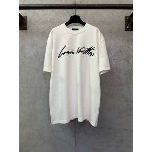 Louis Vuitton LV GOLDMINE 루이비통 손글씨 로고 발포 프린트 반팔 티셔츠 의류