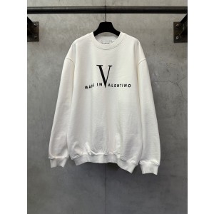 Valentino 발렌티노 대형 V 로고 프린트 맨투맨 티셔츠 의류