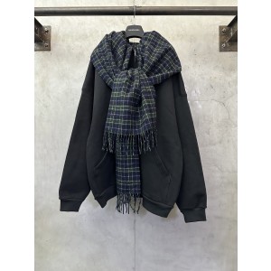 Balenciaga 발렌시아가 쇼카드 더블 후드 레이어드 후드 집업 자켓 의류